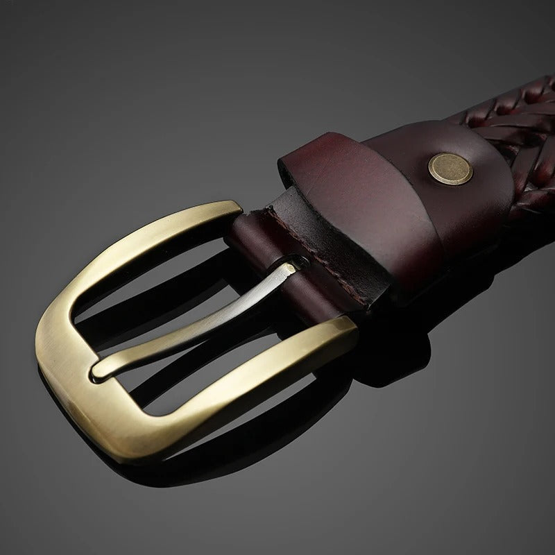 Braxton Braided Leather Belt